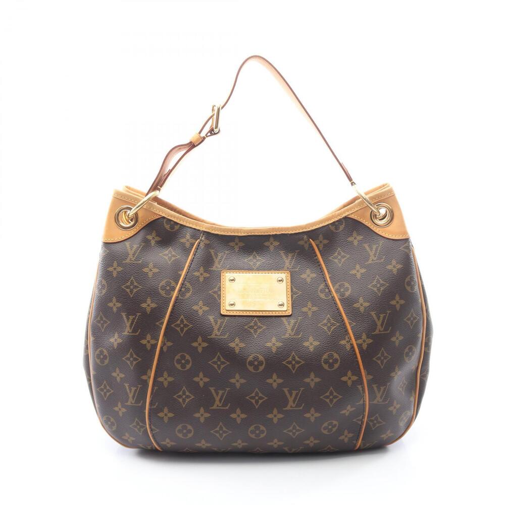 Louis Vuitton Galliera Shoulder Bag Canvas Leather Monogram Brown